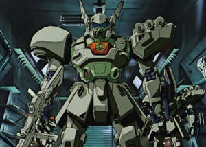 Epic Duel In Space - Mobile Suit Gundam Enemies Wallpaper