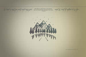 Epic Fantasy Adventure In Middle Earth Wallpaper