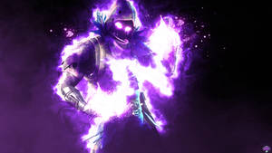 Epic Fortnite Glowing Violet Wallpaper