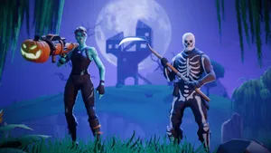 Epic Fortnite Halloween Themed Wallpaper