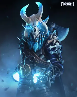 Epic Fortnite With Horns Wallpaper