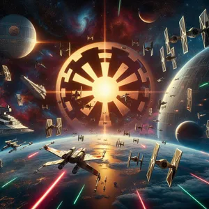 Epic Star Wars Space Battle Wallpaper