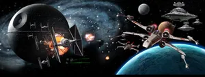 Epic Star Wars Space Battle Wallpaper