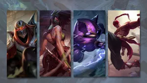 Epic Team Battle On The Rift With League Of Legends. Wallpaper