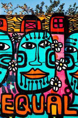 Equal Tribal Graffiti Street Art Wallpaper