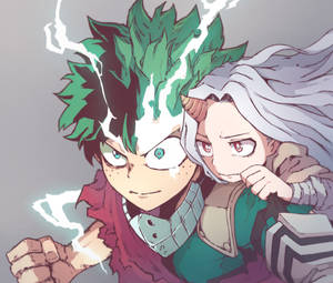 Eri With Angry Midoriya Wallpaper