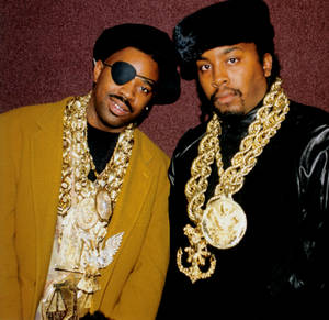 Eric B And Rakim Hip Hop Gold Chain Bling Wallpaper