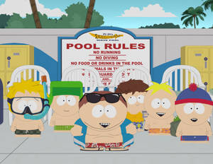 Eric Cartman & Friends Summer Outing Wallpaper