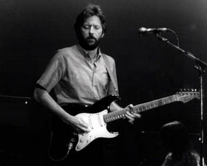 Eric Clapton In Recording Studio Wallpaper