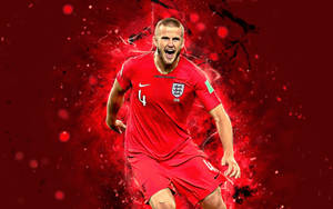 Eric Dier Red Fan Edit Wallpaper