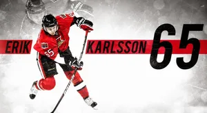 Erik Karlsson Number 65 Ottawa Senators Fanart Wallpaper