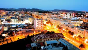 Eritrea Bright Lights At Dusk Wallpaper