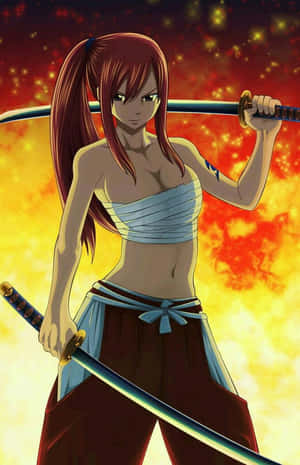 Erza Scarlet - Ready For Battle Wallpaper
