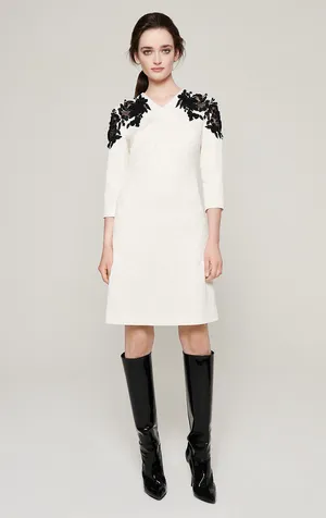 Escada Embroidered Jacquard Dress Wallpaper