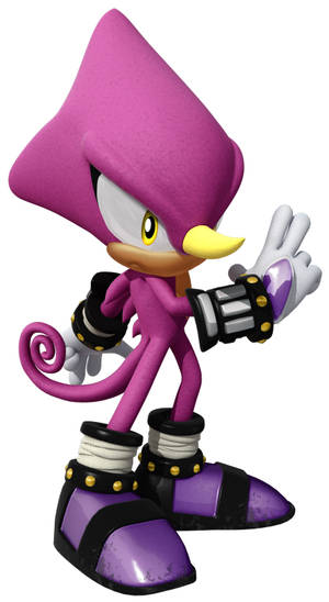 Espio The Chameleon 3d White Background Wallpaper