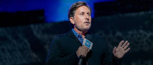 Estevez Addressing Audience At We Day Event Wallpaper