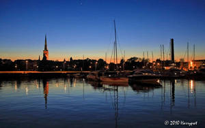 Estonia Scenic Harbor Wallpaper