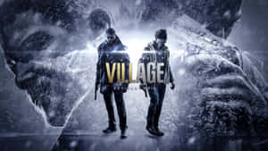 Ethan Winters Confronts A Fearsome Adversary In Resident Evil Village Wallpaper