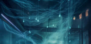 Ethereal_ Blue_ Light_ Installation Wallpaper