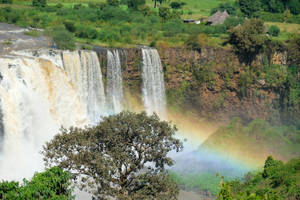 Ethiopia Blue Nile Falls Rainbow Wallpaper