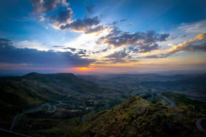 Ethiopia Lalibela Mountains Sunrise Wallpaper