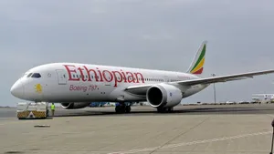 Ethiopian Airlines Plane On Airport Wallpaper