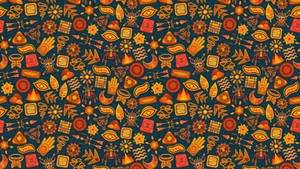 Ethnic And Magic Symbols Pattern Wallpaper