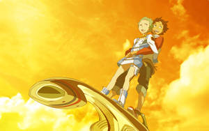 Eureka Seven Romantic Couple Wallpaper