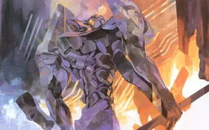 Evangelion Neon Wallpaper Wallpaper