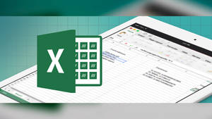 Excel Spreadsheet Application On Tablet Wallpaper