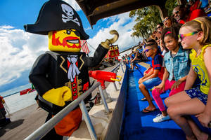 Exciting Adventure At The Pirate Section Of Legoland Wallpaper