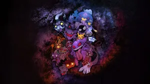 Exciting Pokemon Battle On Iphone Screen Wallpaper