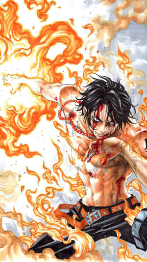 Experience The Legendary Portgas D Ace Wallpaper