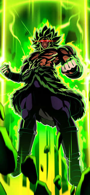 Experience The Power Of The Broly Iphone For Yourself Wallpaper