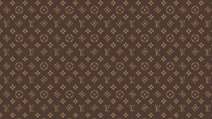 Experience The Richness Of Louis Vuitton With Their Iconic Print Pattern Wallpaper