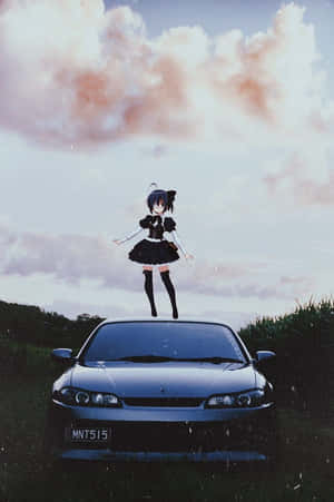 Experience The Thrill Of Anime Drift Wallpaper