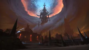 Explore A Dark New World In World Of Warcraft: Shadowlands Wallpaper