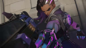 Explore Sombra's Journey In The World Of Overwatch Wallpaper