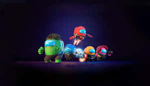 Explore The Galaxy With Your Among Us Character Wallpaper