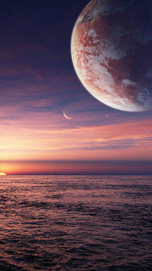 Explore The Mystery: Alien Planet On Amazing Phone Wallpaper