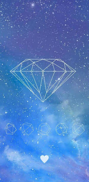 Explore The Wonders Of The Universe With A Galaxy Diamond Wallpaper