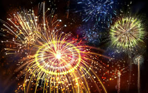 Explosion, Flash, Bright, Fireworks, Colorful Wallpaper