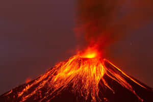 Explosive Power Of Mother Nature: The Fuego Volcano Wallpaper