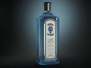 Exquisite Bottle Of Bombay Dry Gin Wallpaper