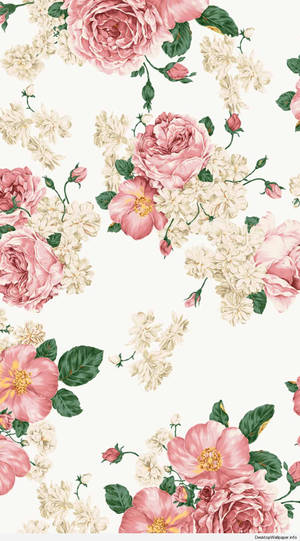 Exquisite Floral Art Wallpaper