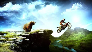 Extreme Motocross Hill Wallpaper
