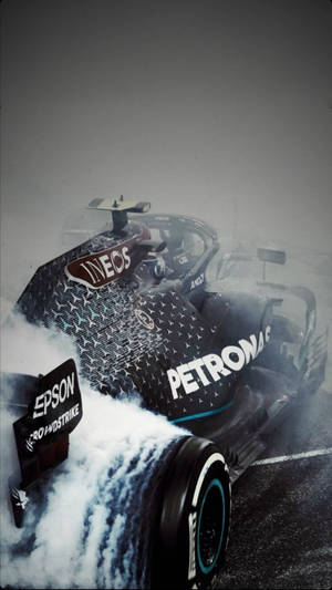 F1 Petronas Drifting Smoke Iphone Wallpaper
