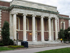 Facade Of Duke University East Campus Wallpaper