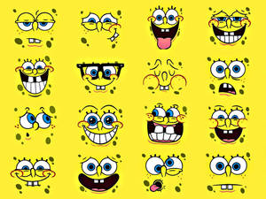 Face Emotions Of Spongebob Wallpaper