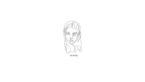 Face Of A Woman In Cute White Aesthetic Wallpaper